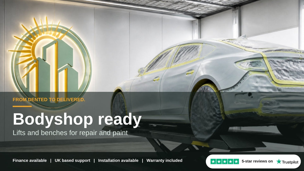 Bodyshop lifts and equipment banner