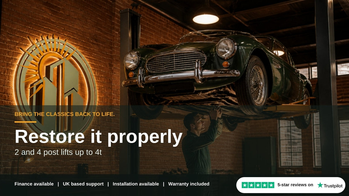 Lifts for classic car restoration banner