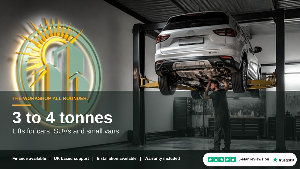3 to 4 tonne vehicle lifts banner