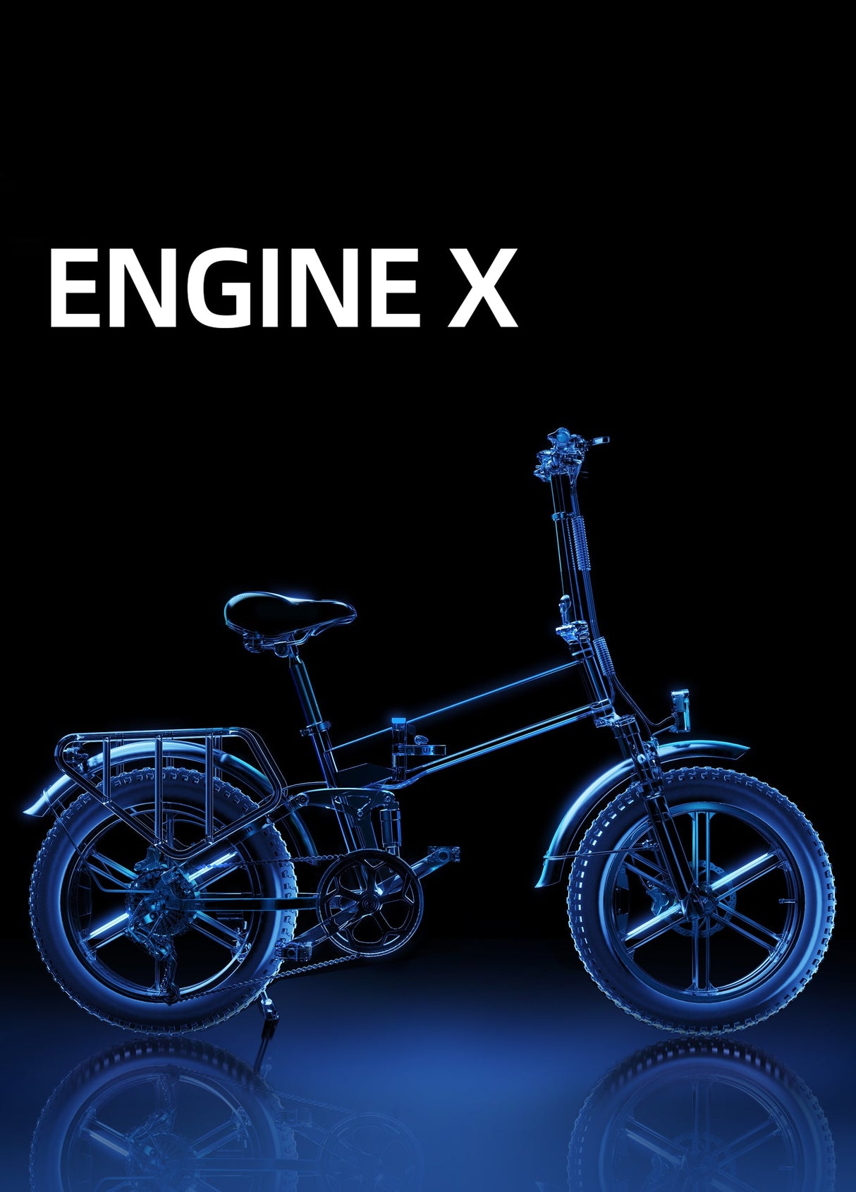 Engwe Engine X Combo Full Suspension Foldable E-bike SKU EngineX-2White