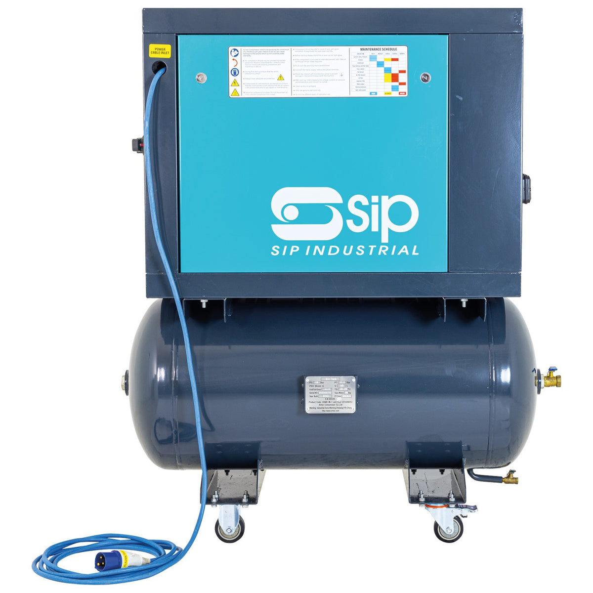 SIP VSDD 3kW 8bar 160ltr 230v Rotary Screw Compressor view 5