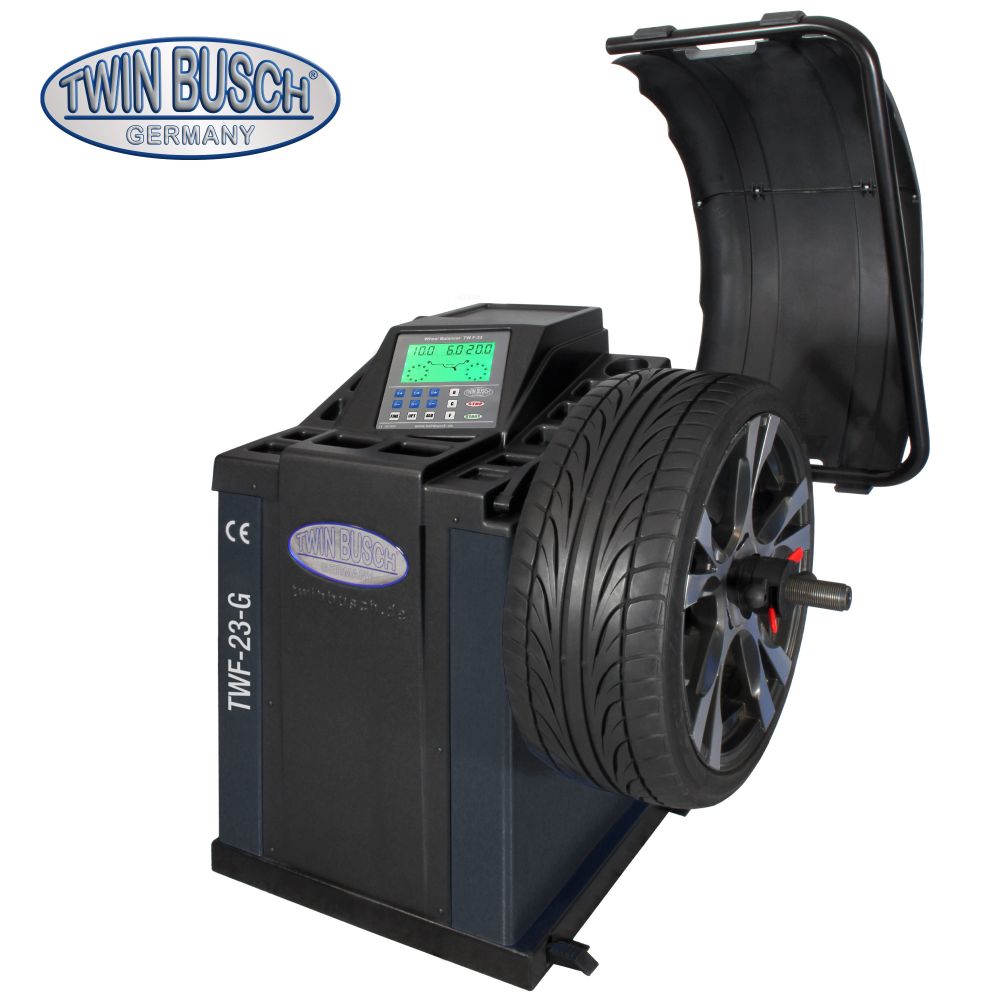 Twin Busch Automatic Wheel Balancer with Sensor Arm TWF-23-G