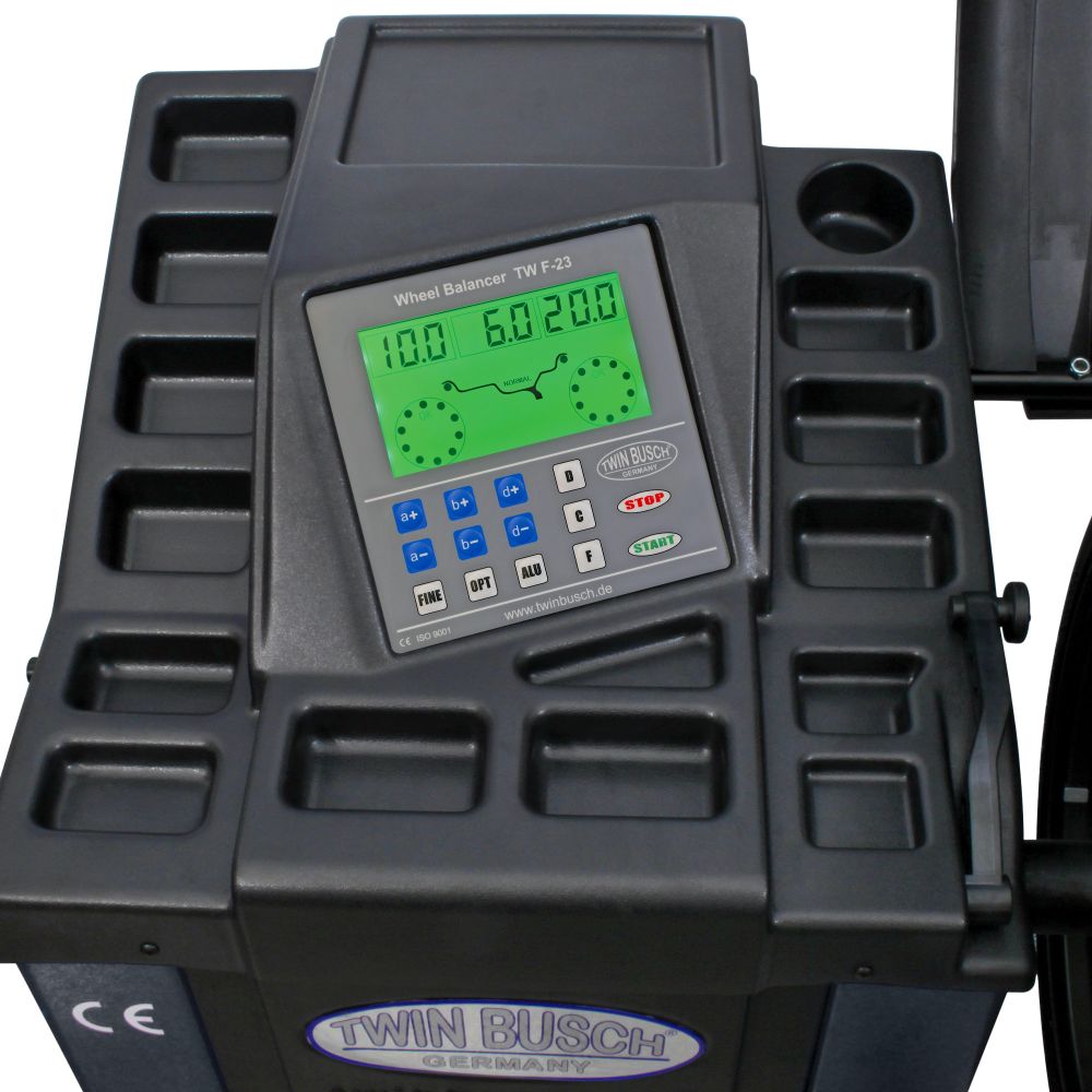 Twin Busch Automatic Wheel Balancer with Sensor Arm TWF-23-G view 2
