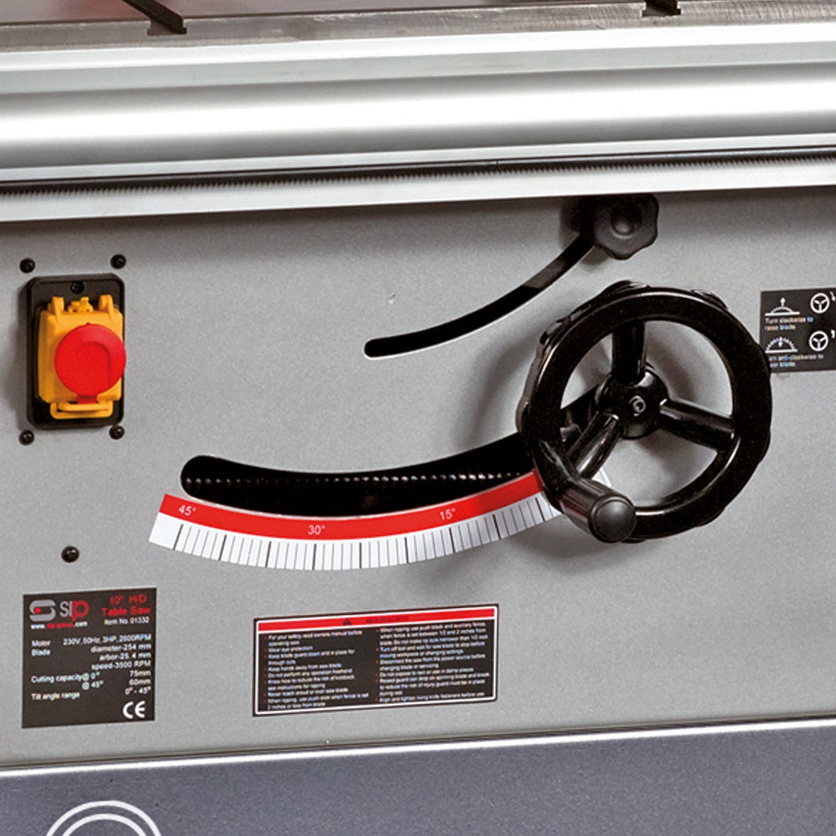 SIP 10" Professional Cast Iron Table Saw view 5