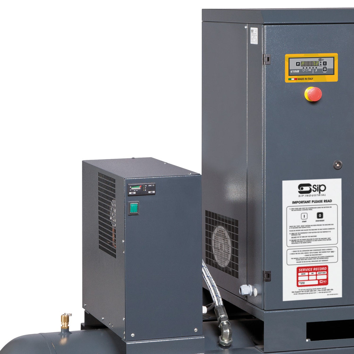 SIP RS08-10-270BD/RD 270ltr Rotary Screw Compressor with Dryer view 2