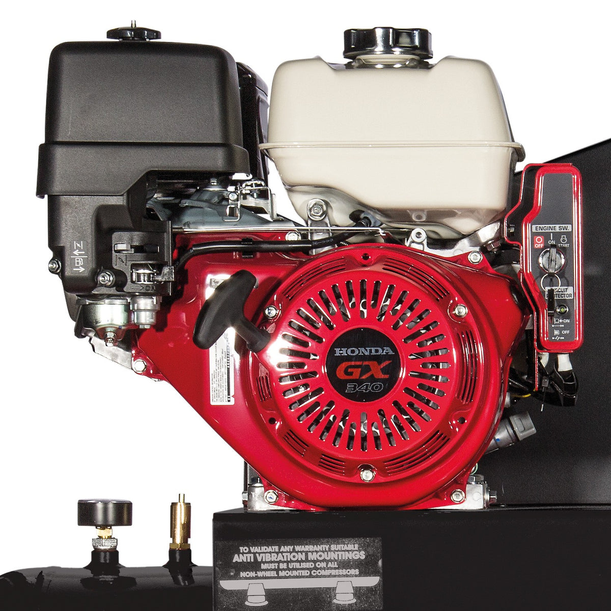 SIP ISHP11/200ES Industrial Petrol Compressor view 2