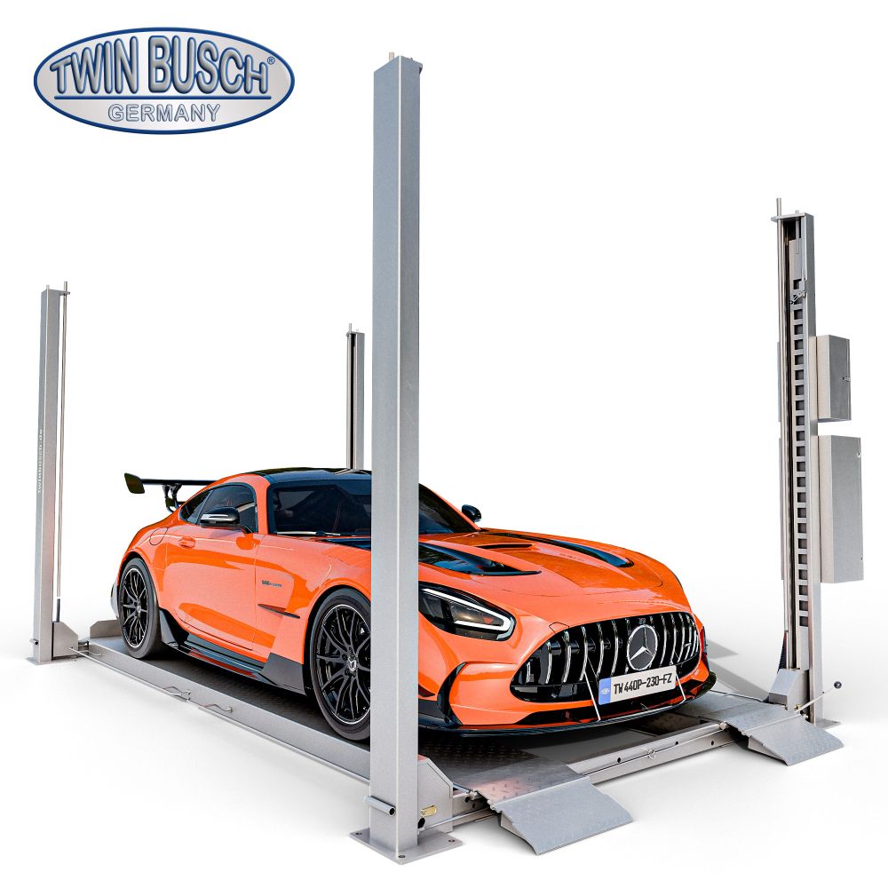 Twin Busch 4 Post Parking Lift 4.0t Galvanised Outdoor TW440P-230-FZ view 4