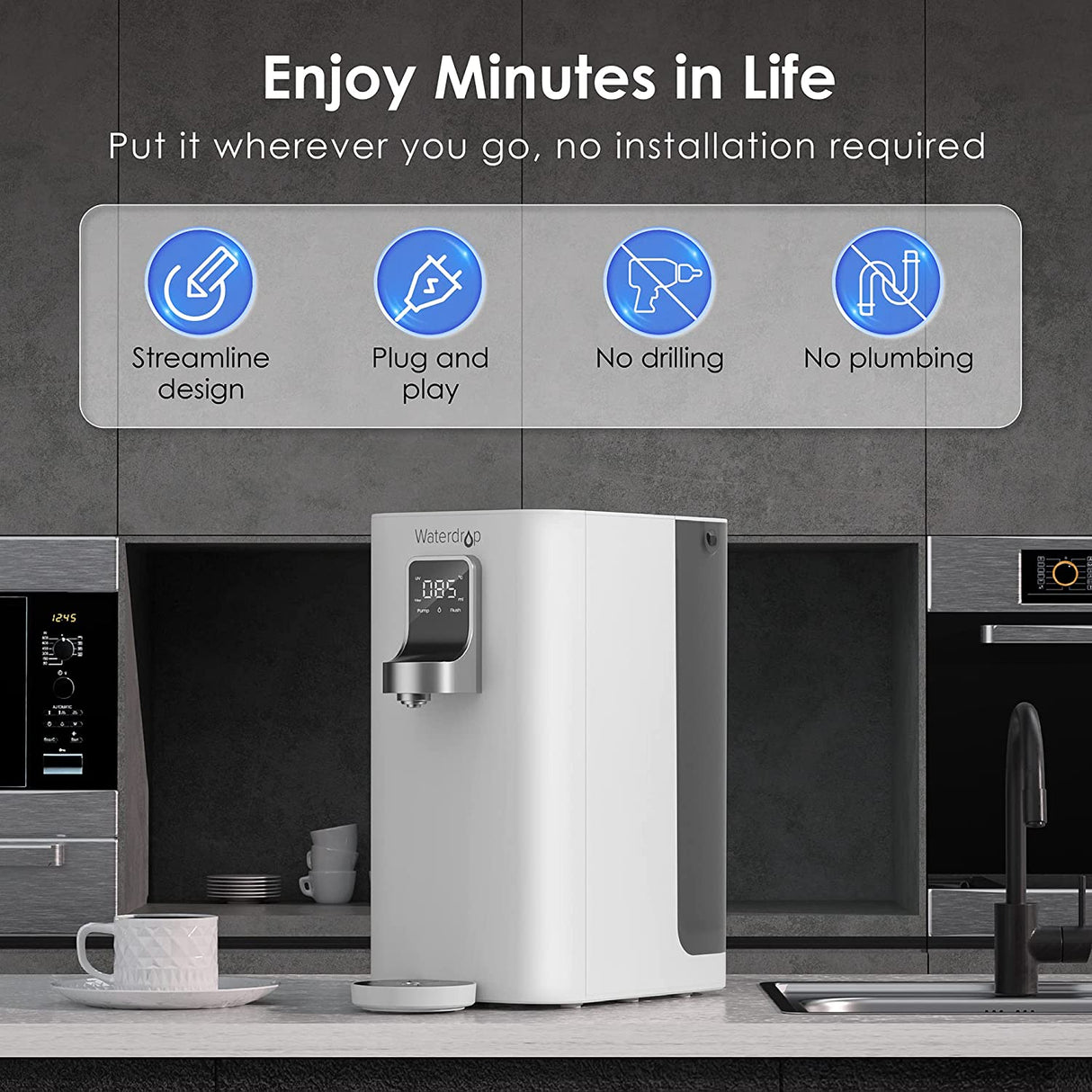 Waterdrop Instant Hot Water Reverse Osmosis System SKU WD-K19-H