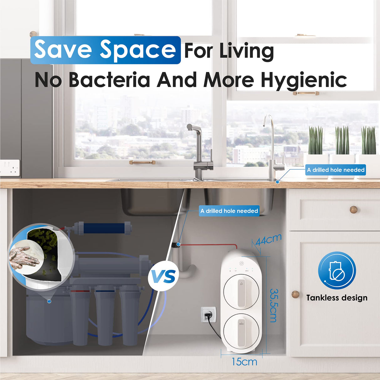Waterdrop Reverse Osmosis Water Filtration System for Home SKU WD-G2P600-W