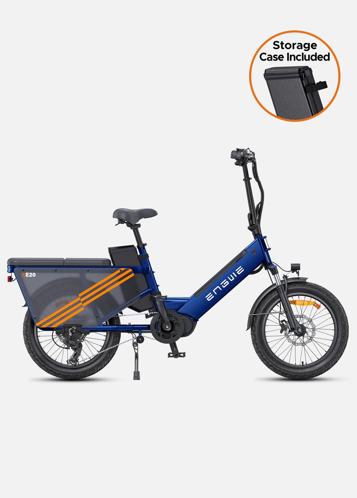 Engwe LE20 Mid Drive Torque Sensor Step Thru Cargo Bike SKU LE20192GY