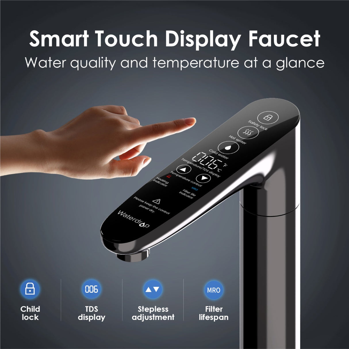 Waterdrop Reverse Osmosis Instant Hot Water Dispenser System SKU WD-K6