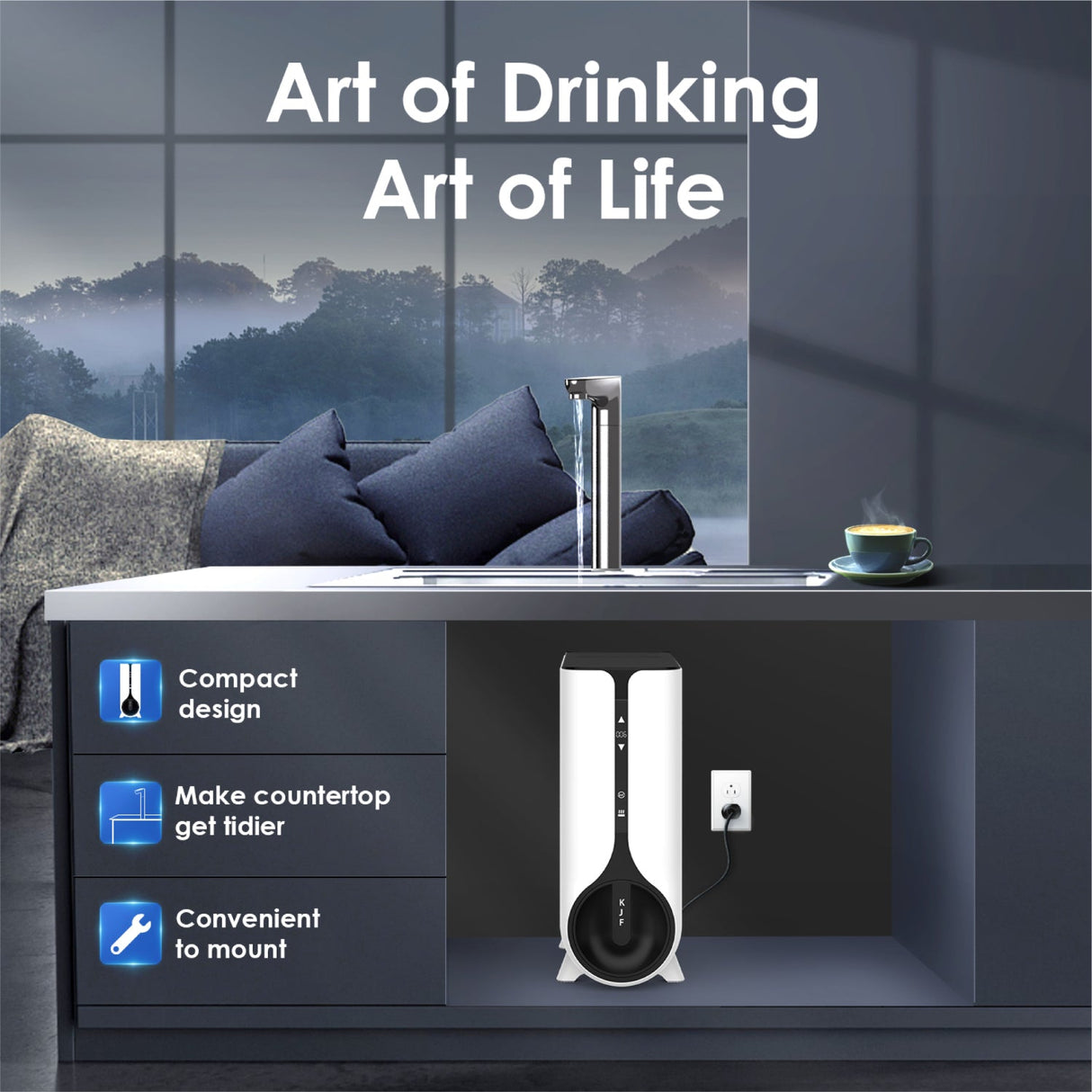 Waterdrop Reverse Osmosis Instant Hot Water Dispenser System SKU WD-K6