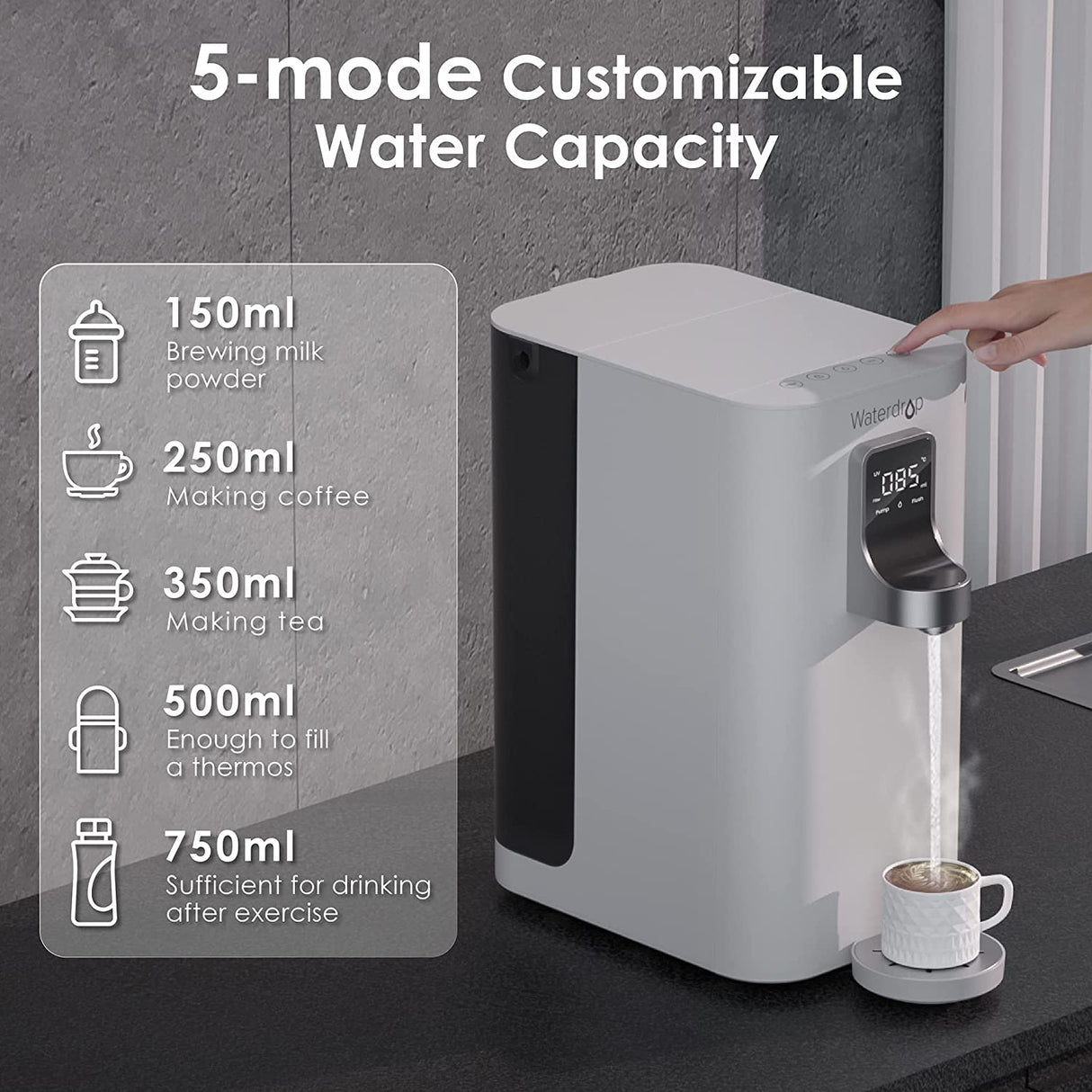 Waterdrop Instant Hot Water Reverse Osmosis System SKU WD-K19-H
