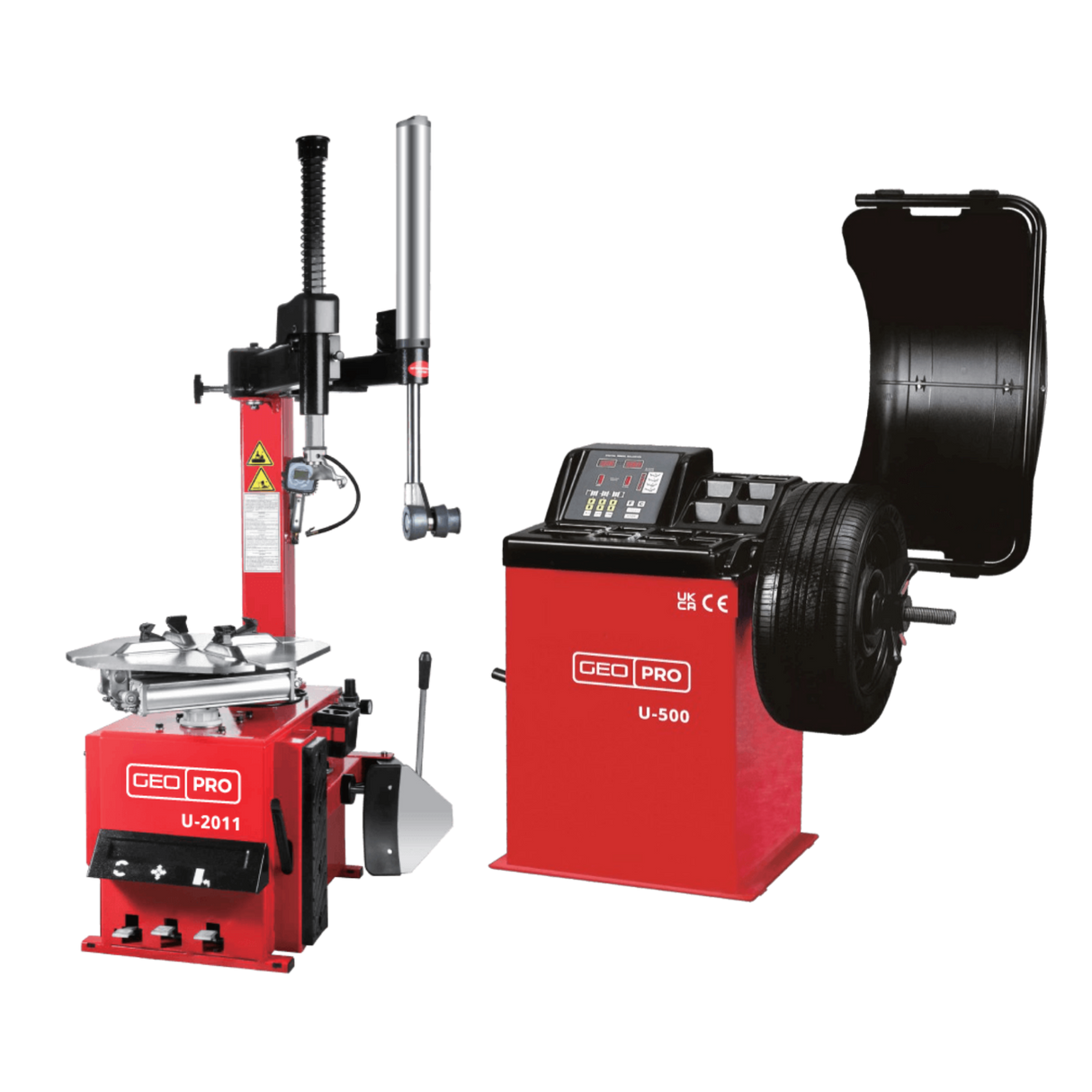 GEO U2011 Semi Automatic Tyre Machine and PRO U500 Semi Automatic Wheel Balancer Combos SKU GEO210 & GEO276