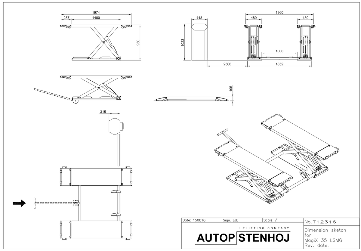 Stenhoj Magix 35 LSMG Scissor Lift