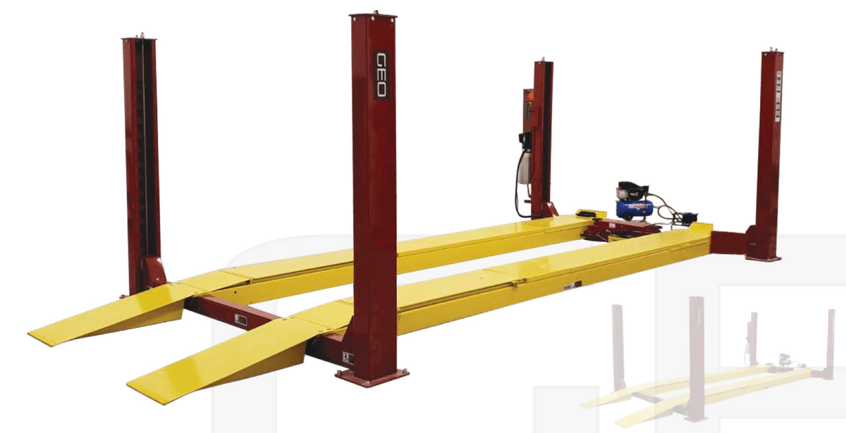 Garage Equipment 5.5 Tonne 5.2 Metre 4 Post Wheel Alignment Car Lift SKU GEO089