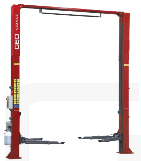 Garage Equipment 4 Tonne Baseless Electronic Release 2 Post Car Lift SKU GEO189