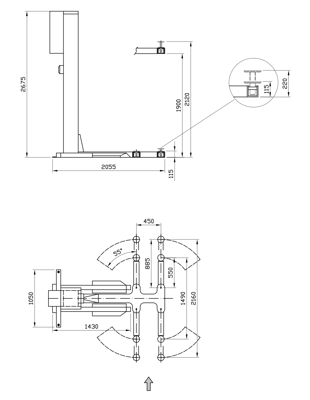 Stenhoj Mistral Single Post Lift H25S