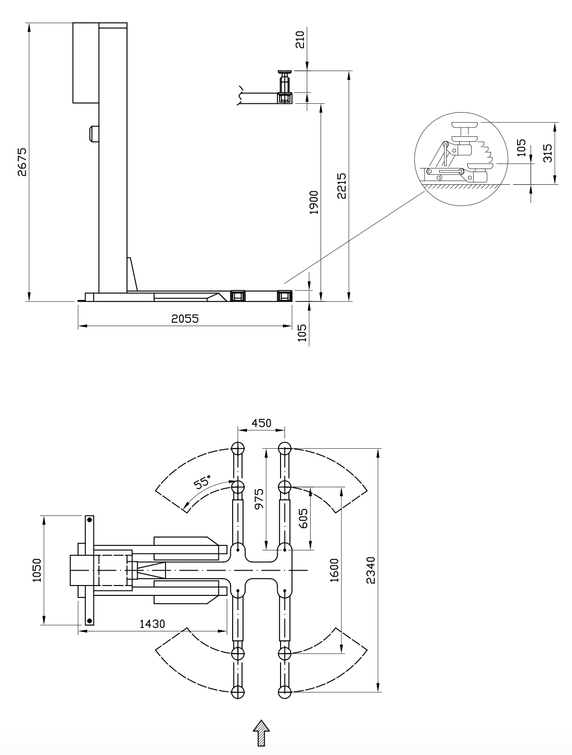 Stenhoj Mistral Single Post Lift H25S