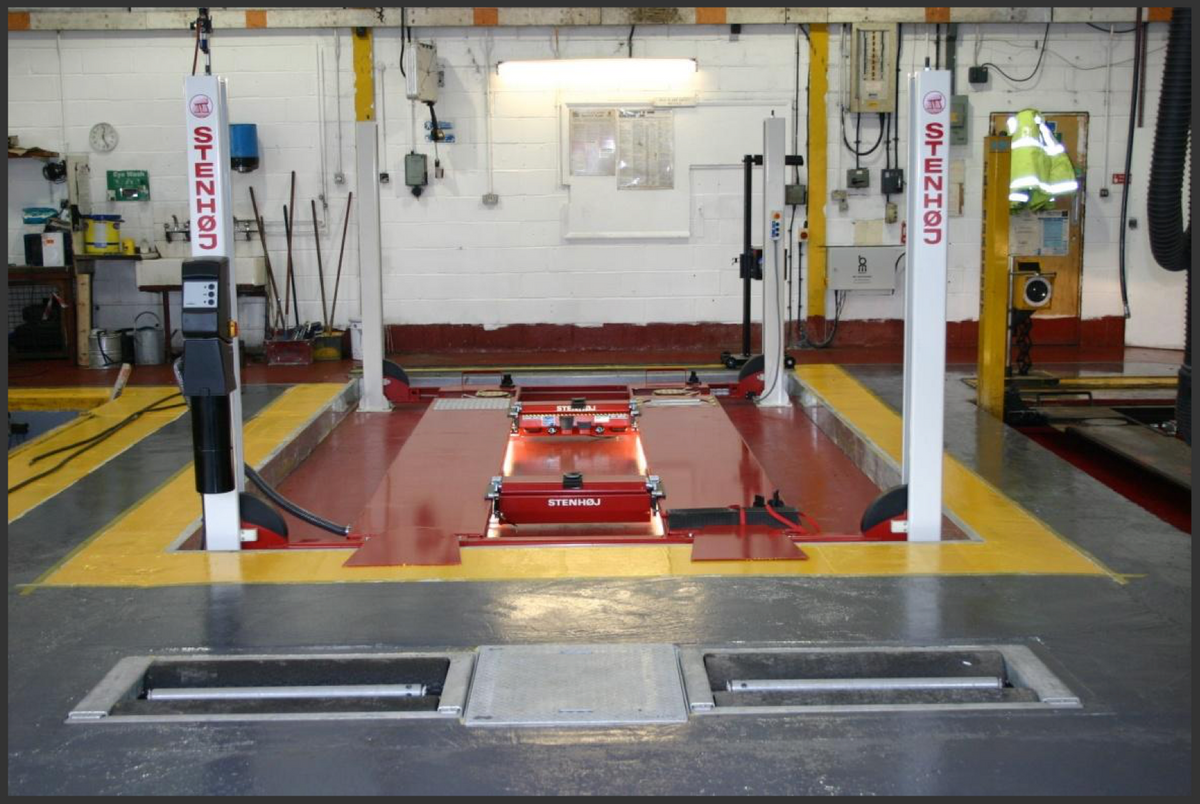 Stenhoj Major 4030 4 Post ATL MOT Lift 4030-54ATL