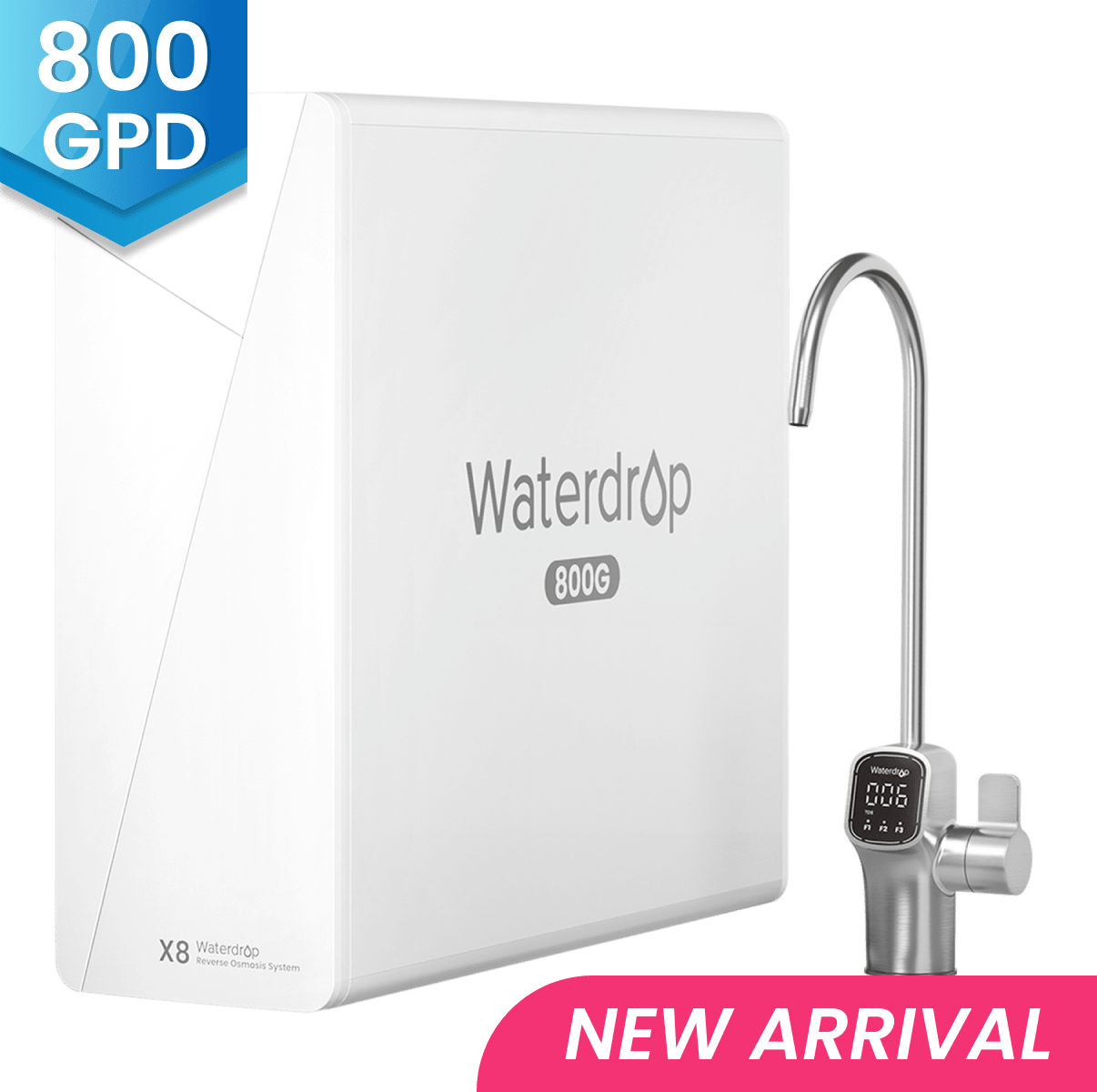 Waterdrop X Series Reverse Osmosis System SKU WD-X8