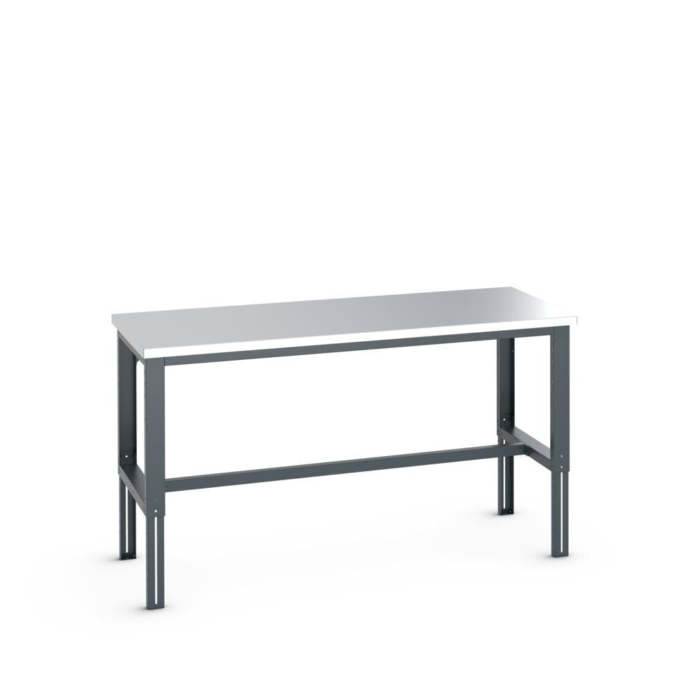 Bott Cubio Framework Bench (Stainless Steel), 2000x900x740-1140mm, anthracite grey