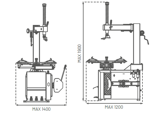 Dama HDM190 Automatic Tyre Changer - Image 2