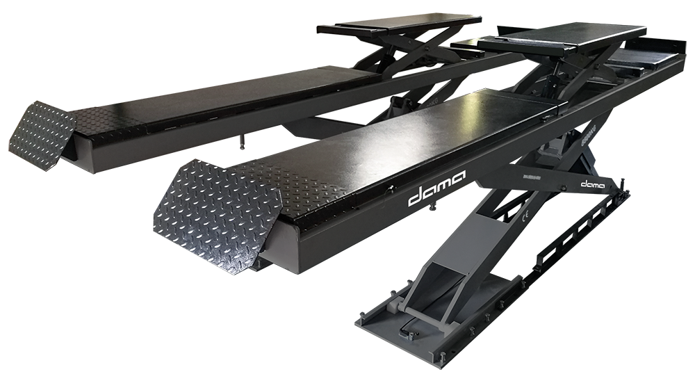 Dama 5.5T Wheel Alignment Scissor Lift, w/ Integral Secondary Scissor HDM55MSI2H