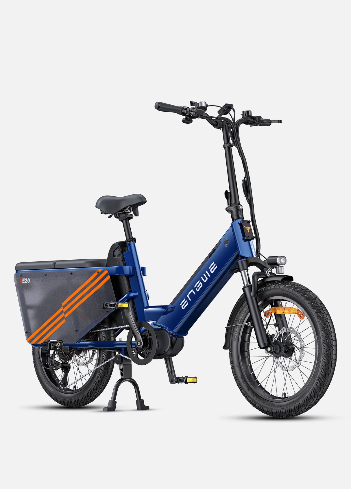 Engwe LE20 Mid Drive Torque Sensor Step Thru Cargo Bike SKU LE20192GY
