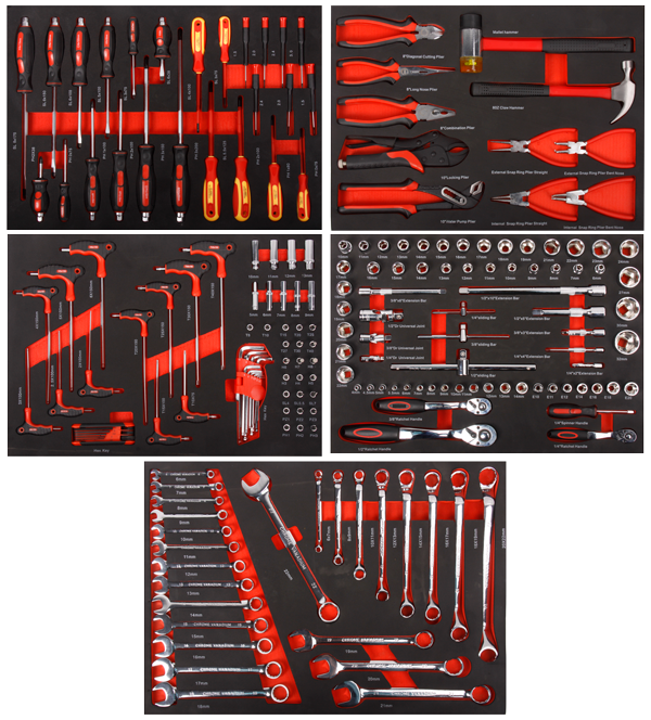 Dama 7 Drawer Tool Cabinet with Tools HDA2110, view 3