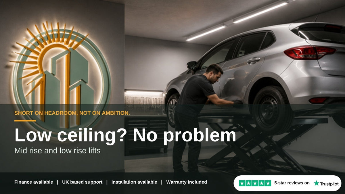 Lifts for low ceiling garages banner