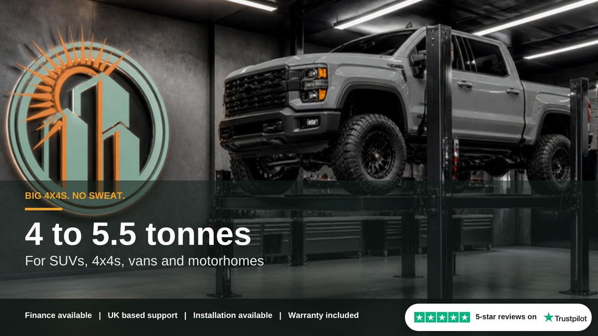 4 to 5.5 tonne vehicle lifts banner