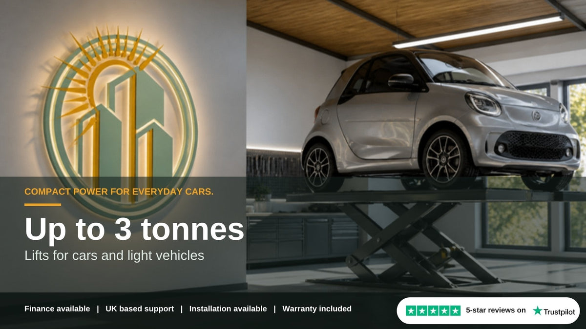 Vehicle lifts up to 3 tonnes banner