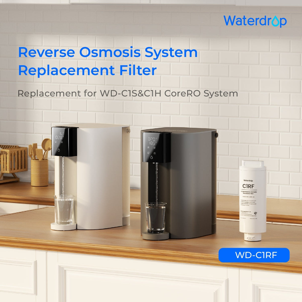Waterdrop Filter for Waterdrop C1S & C1H Reverse Osmosis System SKU WD-2C1RF