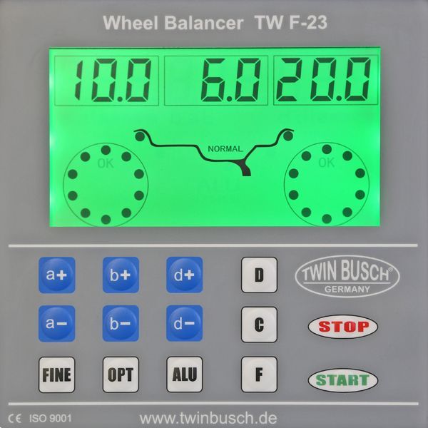 Twin Busch Automatic Wheel Balancer with Sensor Arm TWF-23 view 3