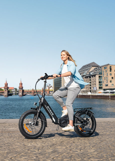 Engwe L20 3.0 Pro Mid-drive Motor Full Suspension Compact E-bike SKU UKL2030PROBK