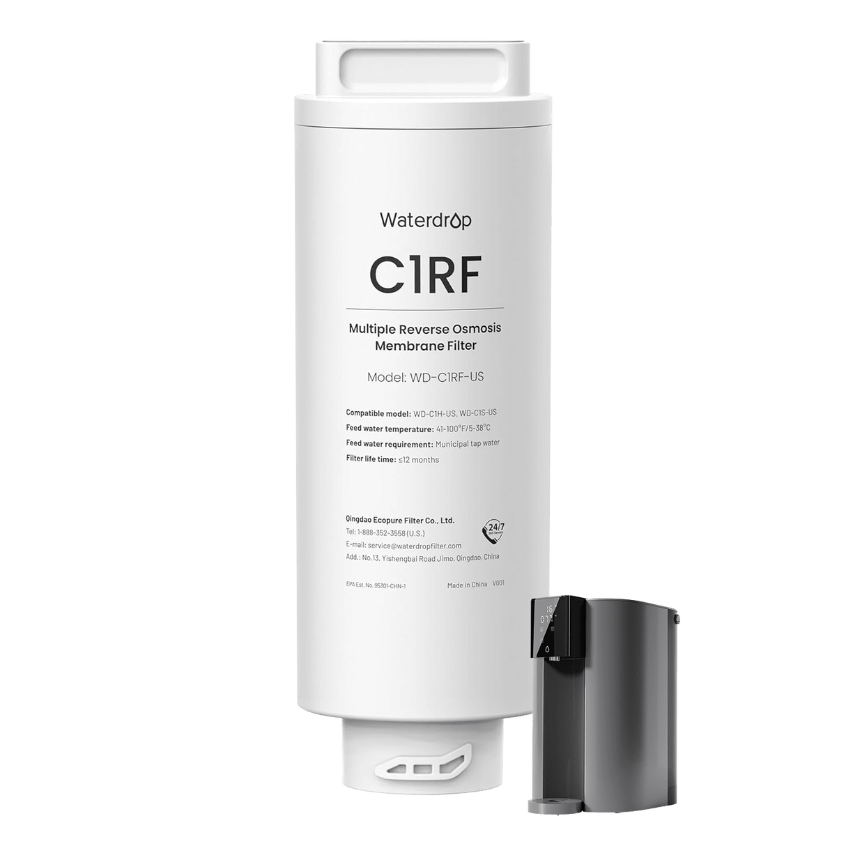 Waterdrop Filter for Waterdrop C1S & C1H Reverse Osmosis System SKU WD-2C1RF