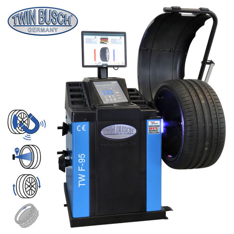 Twin Busch Automatic Wheel Balancer TFT Screen Laser TWF-95