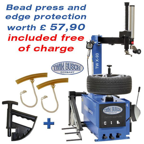 Twin Busch Tyre Changer Centre Bore Clamping TWX-93 view 2