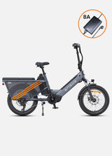Engwe LE20 Mid-drive Torque Sensor Step-Thru Cargo Bike SKU LE20192GY