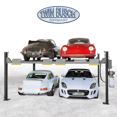 Twin Busch 4 Post Double Parking Lift 3.6t TW436PD2-230-G