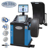 Twin Busch Automatic Wheel Balancer Pneumatic Clamping TWF-96