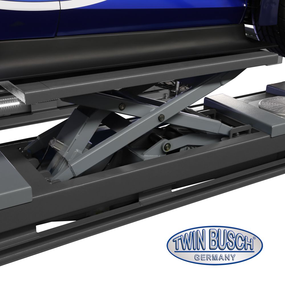 Twin Busch Alignment Scissor Lift 4.2t Flush Mounted TWSA-42U-400-G view 6