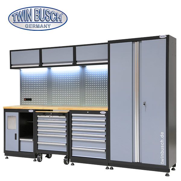 Twin Busch Workshop Cabinet System 23 Piece TWWS23