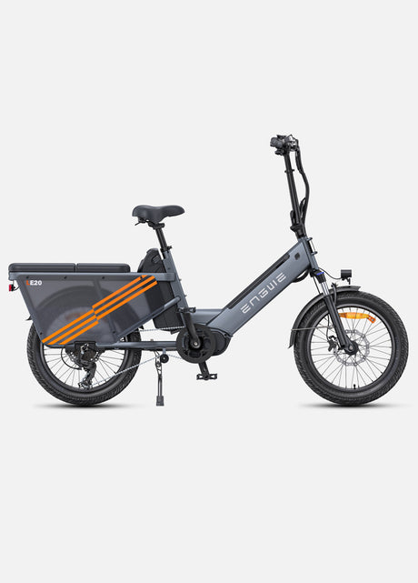 Engwe LE20 Mid-drive Torque Sensor Step-Thru Cargo Bike SKU LE20192GY
