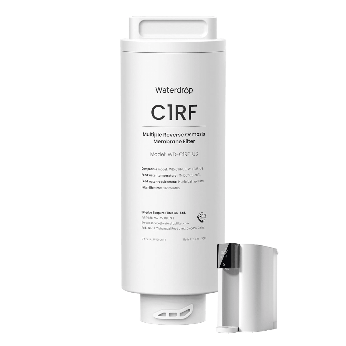 Waterdrop Filter for Waterdrop C1S & C1H Reverse Osmosis System SKU WD-2C1RF