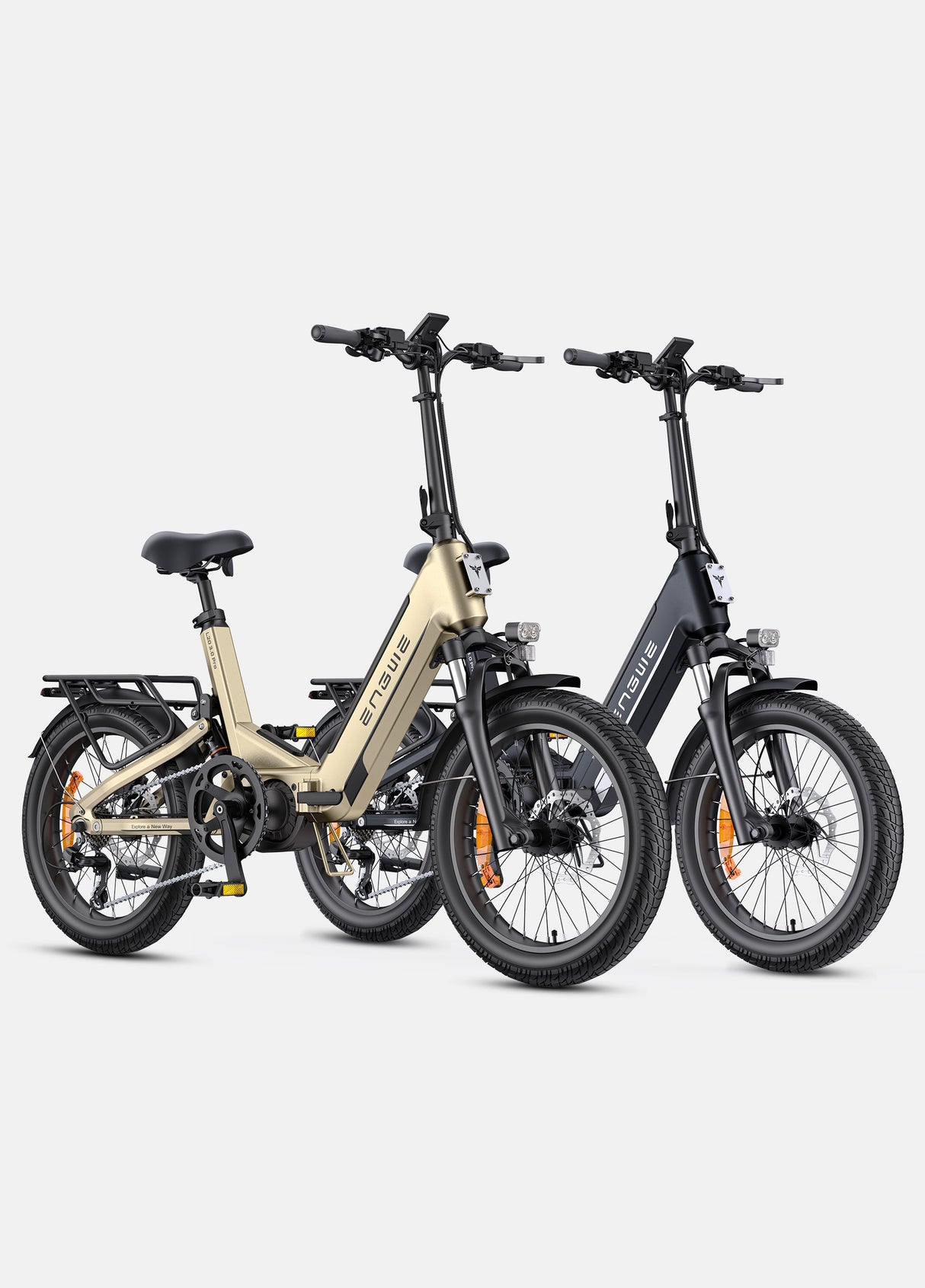 Engwe L20 3.0 Pro Combo Mid-drive Motor Full Suspension Compact E-bike SKU UKL2030PROBK2