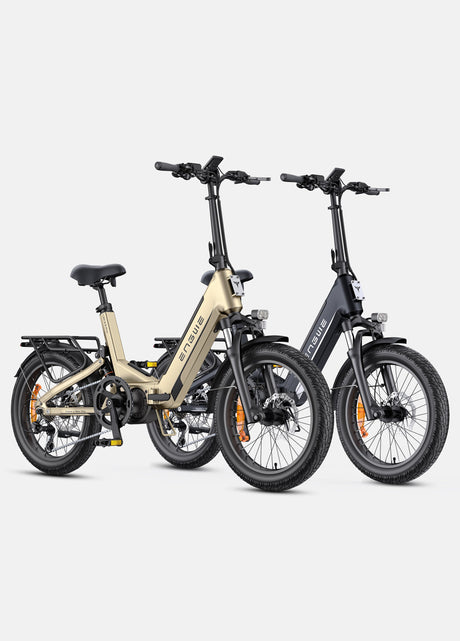 Engwe L20 3.0 Pro Combo Mid-drive Motor Full Suspension Compact E-bike SKU UKL2030PROBK2