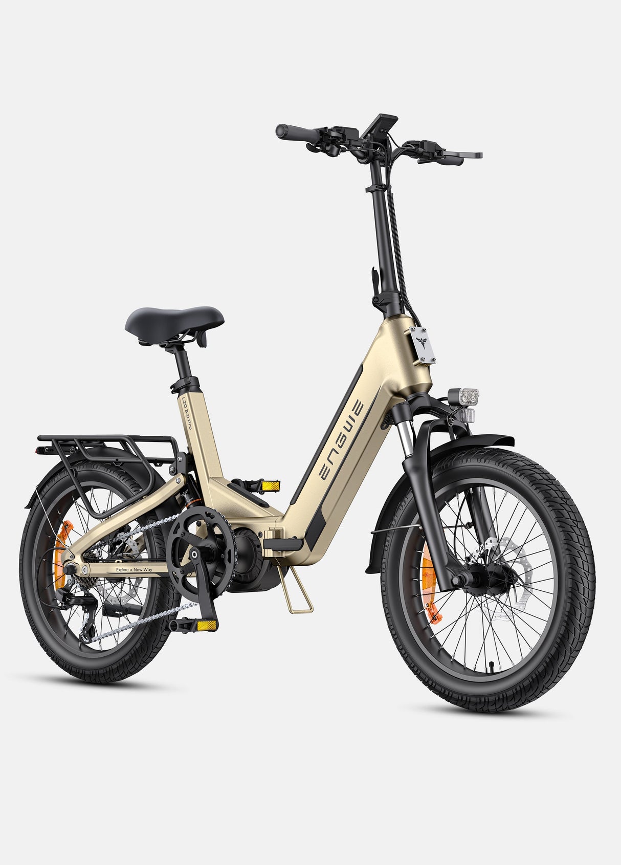 Engwe L20 3.0 Pro Mid-drive Motor Full Suspension Compact E-bike SKU UKL2030PROBK