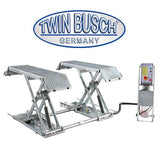 Twin Busch Low Rise Scissor Lift 3.0t Galvanised TWS3-10E-400-FZ view 2